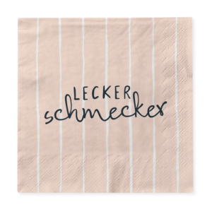 Serviette „Lecker Schmecker“