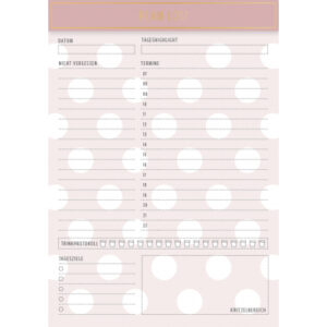 To-Do Notizblock „Plan los“