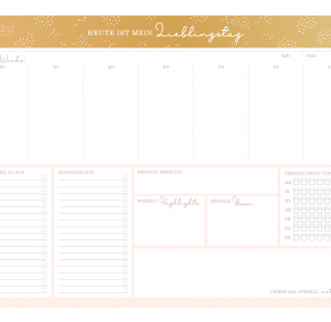 To-Do Wochenplaner A3 „Heute ist mein Lieblingstag“