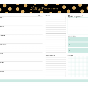 To-Do Wochenplaner A3 „Let´s get things done“