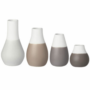 Mini Pastellvasen, 4er Set, verschiedene Farben