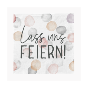 Serviette „Lass uns feiern“