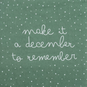 Weihnachtsservietten „Make it a December“