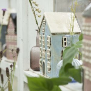 Haus für Teelicht Rundbogentür